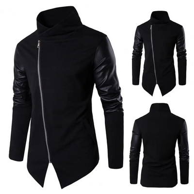 Leopold | Gemütlicher Rollkragenpullover mit asymmetrischem Reißverschluss für Herren