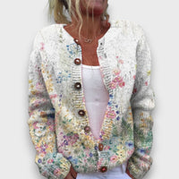 Rosalie – Cardigan mit Rosendruck – Stil 3