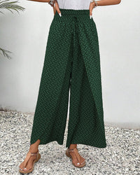 Tineke™ | Bequeme Hose mit weitem Bein – Grün
