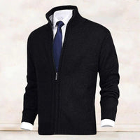 Lanzo – Langärmelige Strickjacke – Schwarz