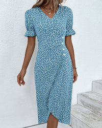 MADITA - WICKELKLEID MIT KNÖPFEN – Blau