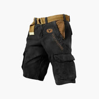 Herren-Utility-Shorts mit Taschen für Freizeit und Abenteuer – Schwarz