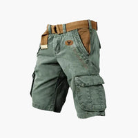 Herren-Utility-Shorts mit Taschen für Freizeit und Abenteuer – Grün