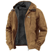 CHRISTOS - KAPUZENJACKE – Braun