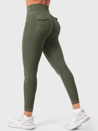 Ezaria | Atmungsaktive Sport Leggings für Damen Sommer – Oliv