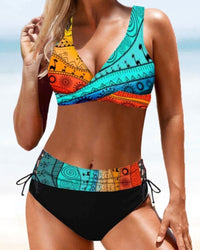 Earle - Buntes Bikinibadekleid – Bunt