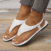 Dolly - Glitzer-Sandalen – Weiß