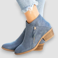 Luca | Orthopädische Lederstiefel – Blau