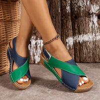 Milena™ - Ultrabequeme Orthopädische Sandalen – Blau-Grün