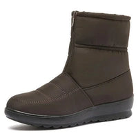 Afonia – Wasserabweisende Schneestiefel Mit Reißverschluss – Braun