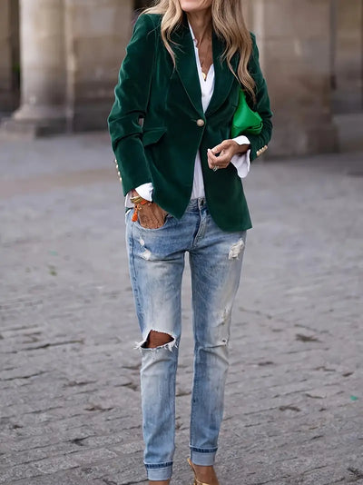 Blazer für Damen - Elegante Leinen-Sommerjacke
