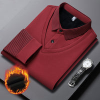 Striped Lapel Two-piece Shirt – Rot