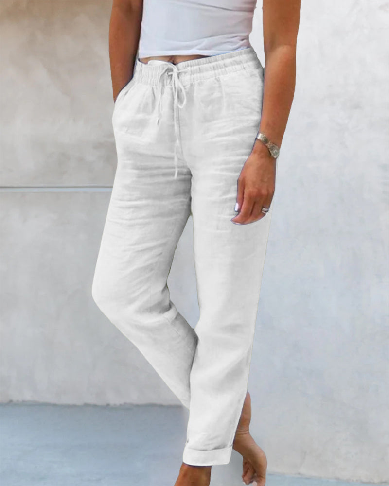 Veronica | Lässige Hose mit geradem Bein