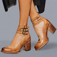 Dagny | Elegante und Bequeme Ankle Stiefel – Dunkelbraun
