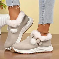 Domitilla – Wasserdichte Plüsch Winterstiefel – Beige