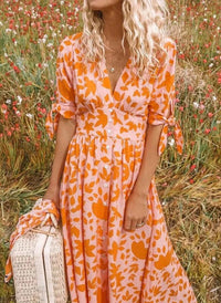 Bianca | Stylisches und Kleid für Sommer/Frühling – Orange