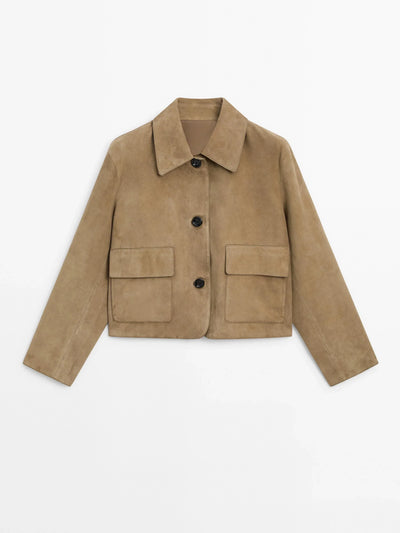 Isabella - Klassische Wildlederjacke