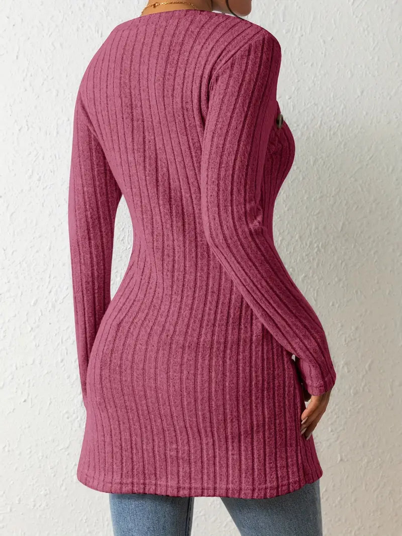 Steffi - Asymmetrisches Top mit Rippenstruktur