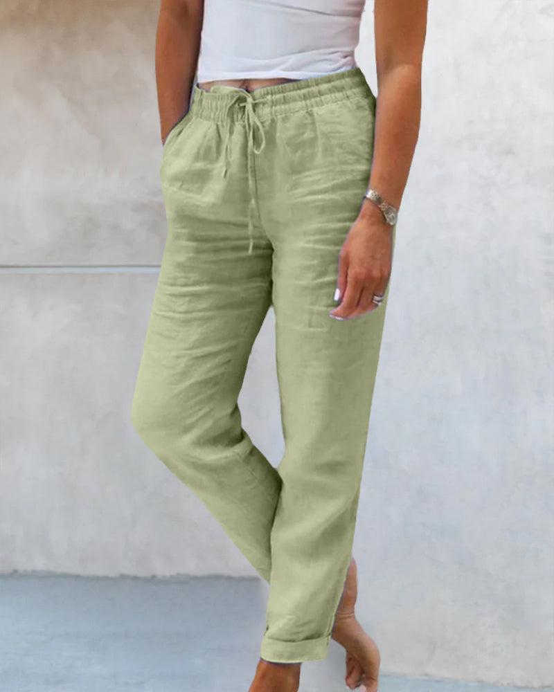 Veronica | Lässige Hose mit geradem Bein