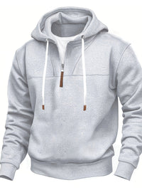 Kolton – Kapuzen  Kapuzenpullover Mit Halbem Reißverschluss – Grau