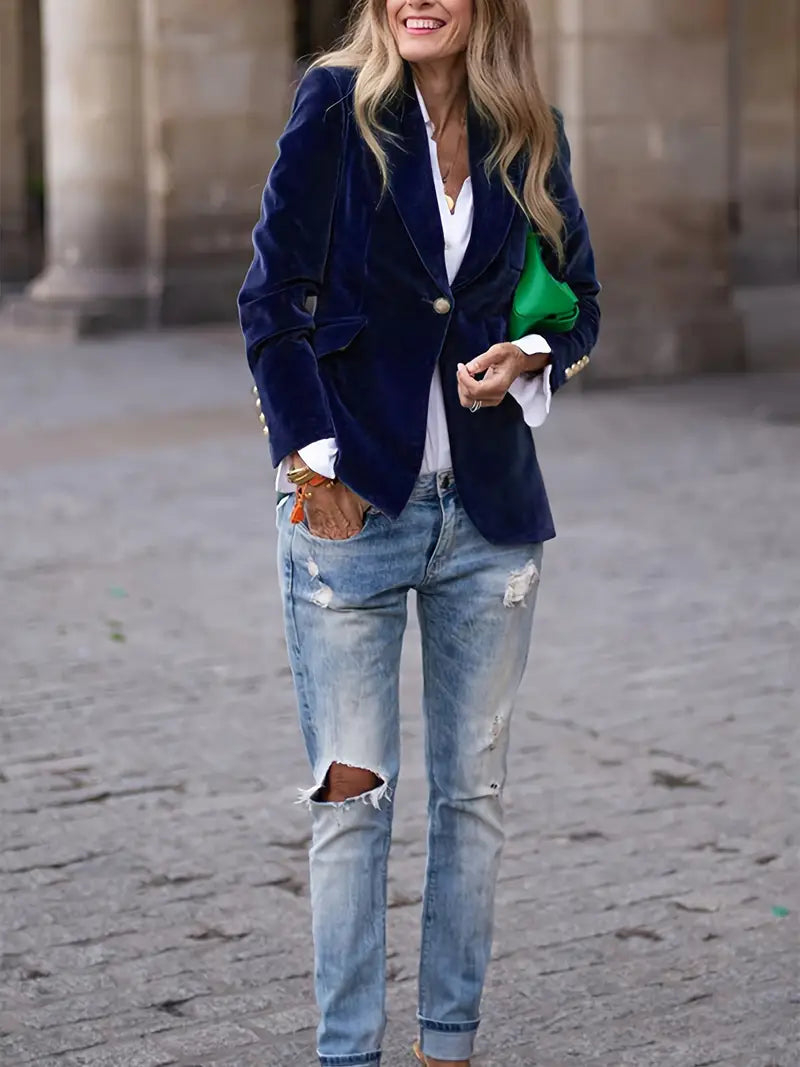 Blazer für Damen - Elegante Leinen-Sommerjacke