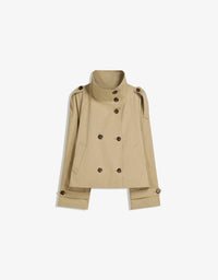Mara™ | Kurzer Trenchcoat – Sandfarbe