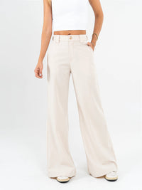 ALESSA - HOHE TAILLENHOSE ELASTISCH – Weiß