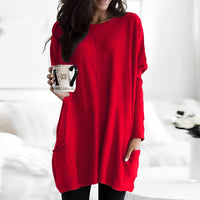 Marcella - Elegantes Langarmshirt – Rot