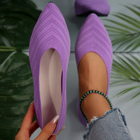 Heidi-Mode | Ballerinas für Damen Slip On Atmungsaktive Wohnungen – Lila