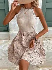 Rebecca | Floral Print Women's Summer Vacation Dress – Rot