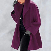 Sanna | Ein eleganter und warmer Winterjacke – Lila