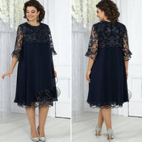 Elina | Stilvolles Damen Midikleid lässig-elegant – Schwarz