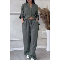 Kelen™ | Urban Stilvolles Hemd und Hosen-Set – Olivegrün