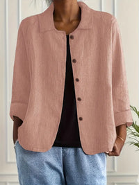 Athena | Rundhals Kurzarm Top – Rosa