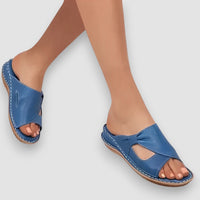 Stella | Orthopädische Ledersandalen – Blau