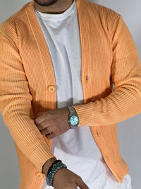 HAHN - OFFENE STRICKJACKE – Orange