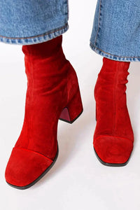 Alina | Elegante Stiefel Damen modern & lässig – Rosso