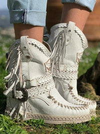 Heidi-Mode | Westernstiefel mit Fransen – Stil 1
