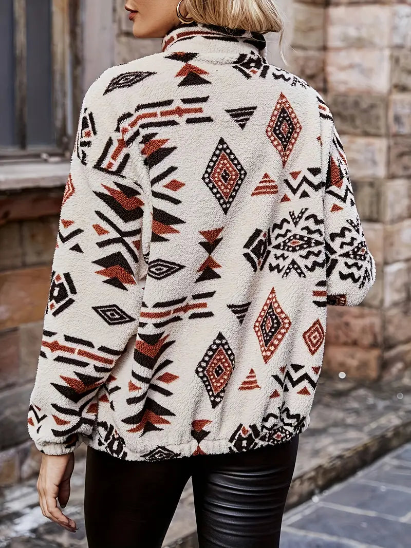 Eystira | Elegante Jacke mit geometrischem Muster