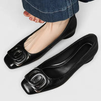 Antia – Elegante Ballerinas Mit Schnalle – Schwarz
