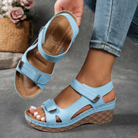 Hannah | Flexible Sandalen Damen Chic – Hellblau