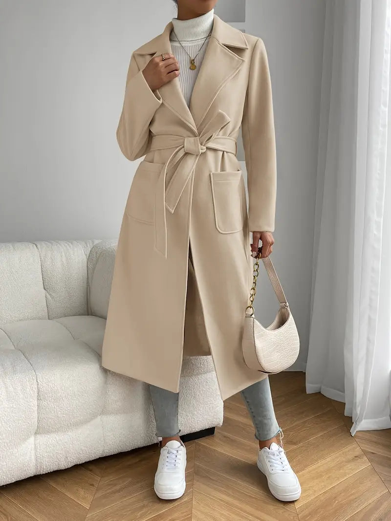 Liaquix | Schlanker Serenity Trenchcoat mit aufgesetzten Taschen