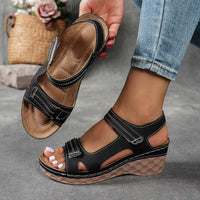 Hannah | Flexible Sandalen Damen Chic – Schwarz
