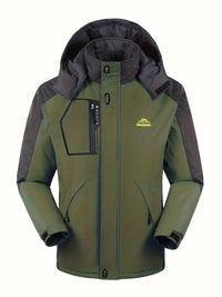 Herren Skijacke | Sportliche Outdoor Skibekleidung – Grün