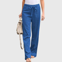 Elena | Moderne leichte Damenhose stilvoll – Blau