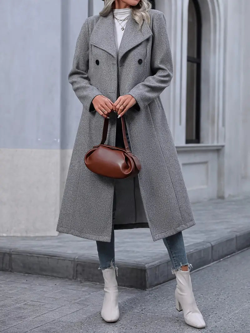 Liakern | Modebewusster Longline-Mantel in Übergröße