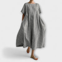 Bianca - Langärmliges Freizeitkleid – Grau