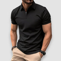Aven | Short Sleeved Polo Shirt – Schwarz