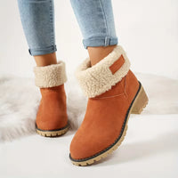 Leon | Klassische Damen-Winterstiefel – Orange