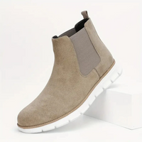 Cavero Chelsea Boots – Beige